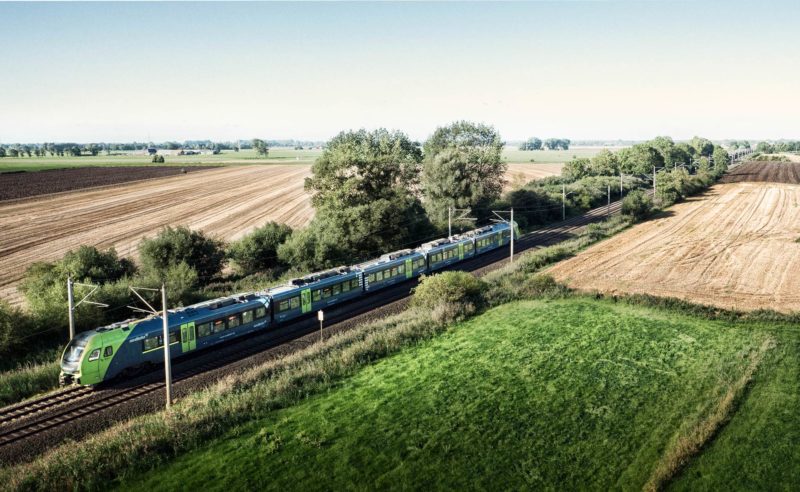 The current nordbahn train branding shows that trains can really look good.